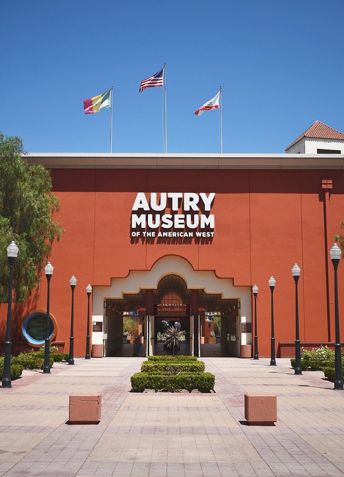 Entrance and sign at the Autry Museum