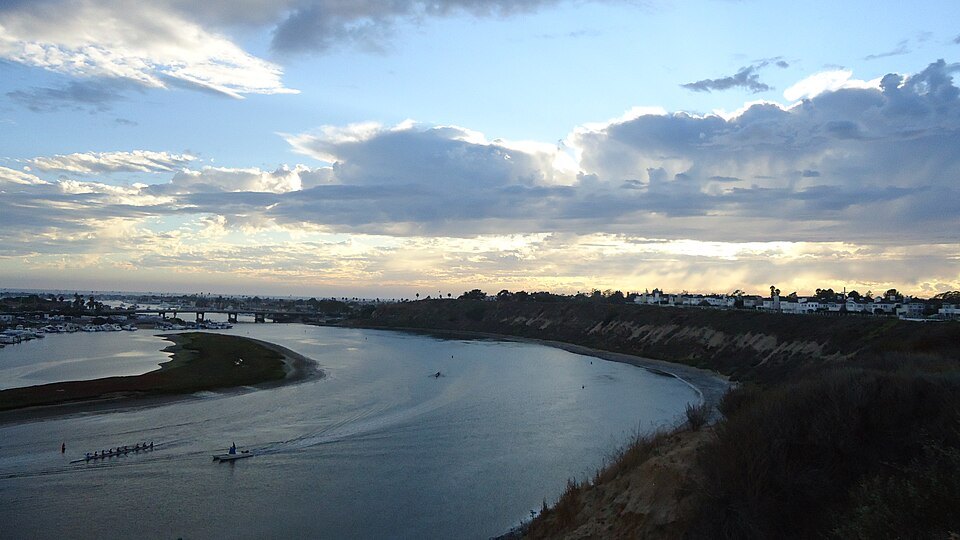 Upper Newport Bay at sunset