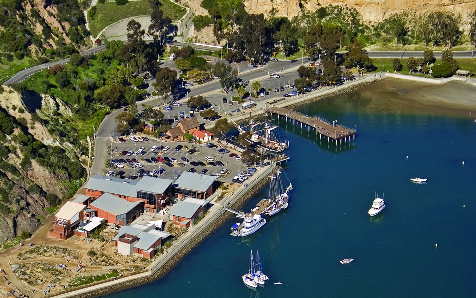 Ocean Institute campus beside Dana Point Harbor